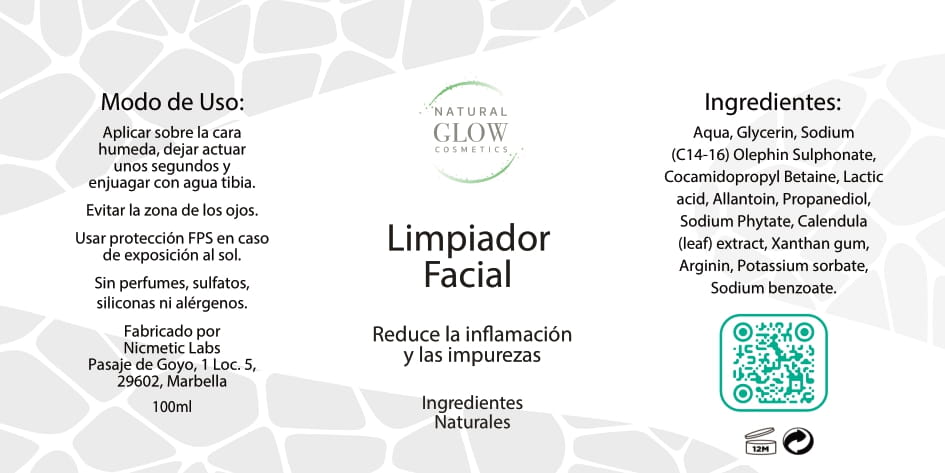 Limpiador Facial Sin Sulfatos